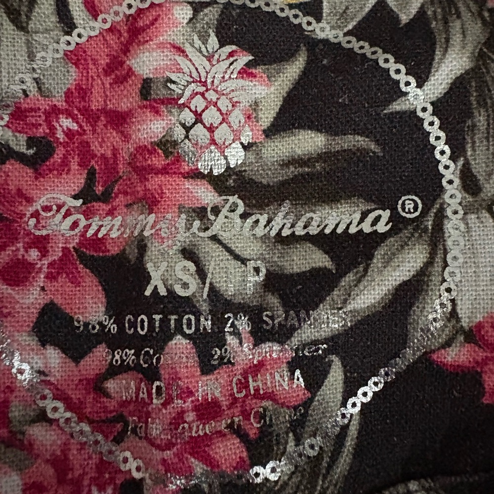 Tommy Bahama Black Blazer with Floral Lining - Picture 3 of 4